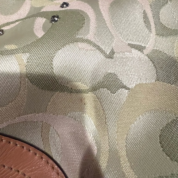 Rare ladybug lime green Coach Women's hobo Bag - Picture 7 of 8